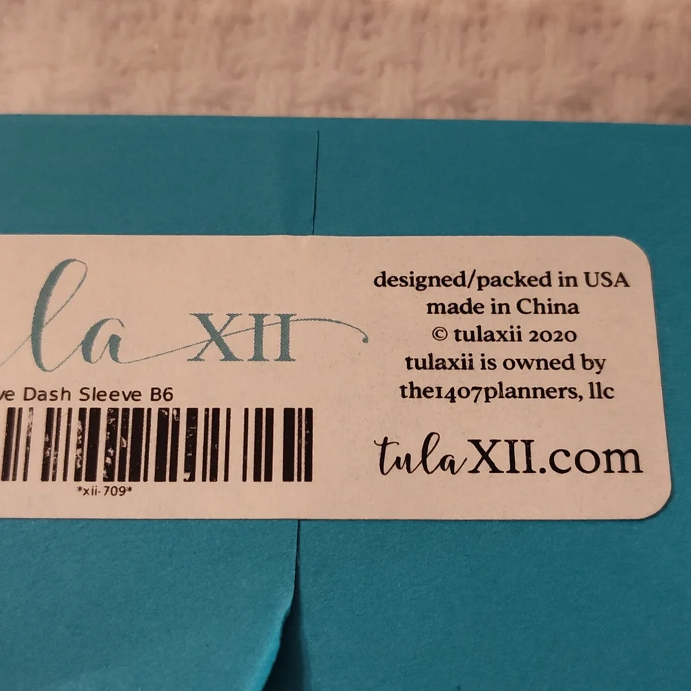 NWT! Tula XII Planner & Accessories